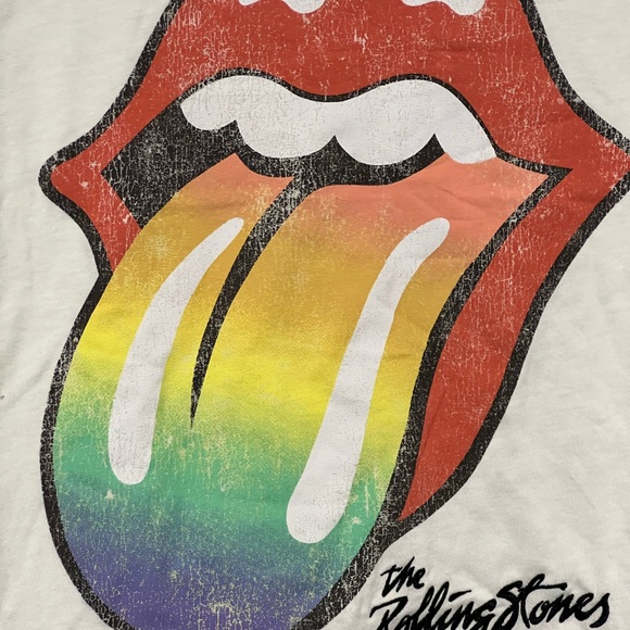 Time and Tru White Rolling Stones Graphic Tee - Picture 2 of 9